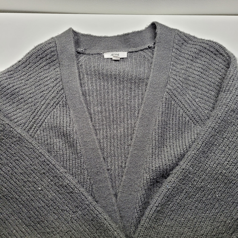 Charcoal Grey Knit Cardigan